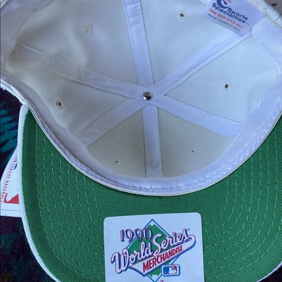 Oakland Athletics 1990 World Series Hat & Pin Set - Picture 5 of 8